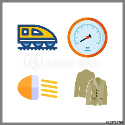 500x500 Movement Icon Vector Illustration Movement Set Car Lights