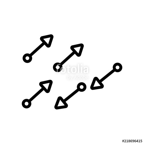 500x500 Movement Icon Isolated On White Background Modern And Editable