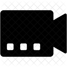256x256 Movie Camera Icon Of Glyph Style