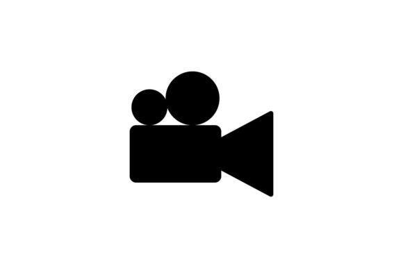 580x386 Movie Camera Icon Graphic