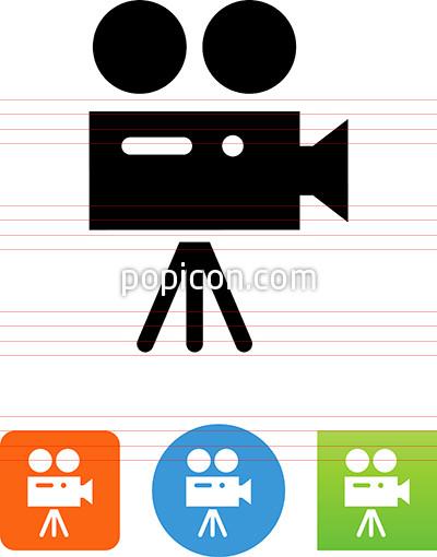 400x510 Vector Movie Camera Icon