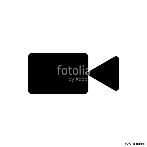 500x500 Video Camera Icon Vector Video Camera Camera Icons Movie Sign