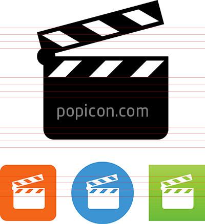 400x438 Movie Clapper Board Icon