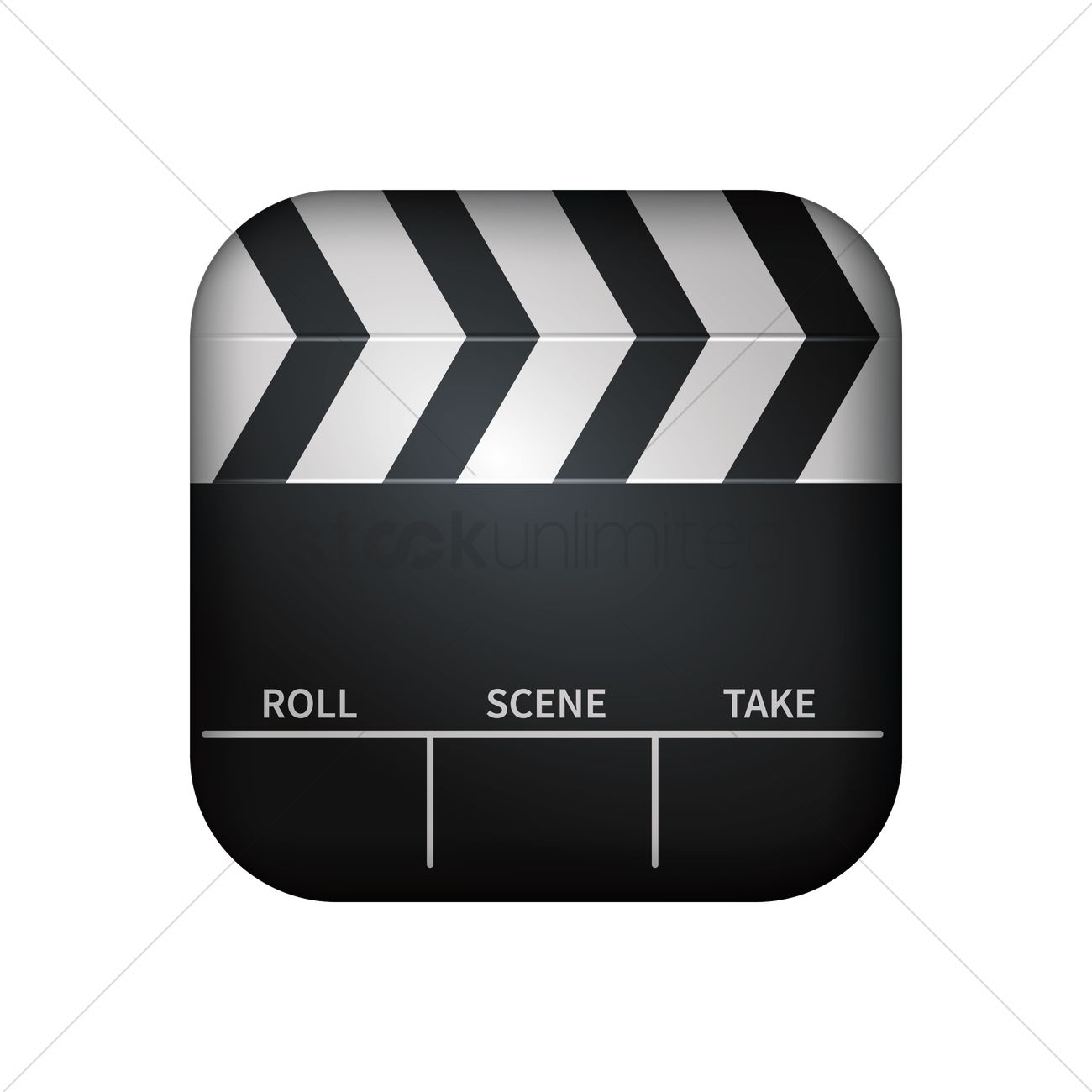 1300x1300 Movie Clapper Icon Vector Image