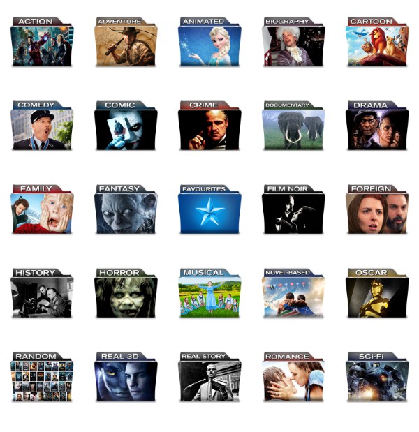 600x619 Free Movie Folder Icons Free Icon Packs Ui Download