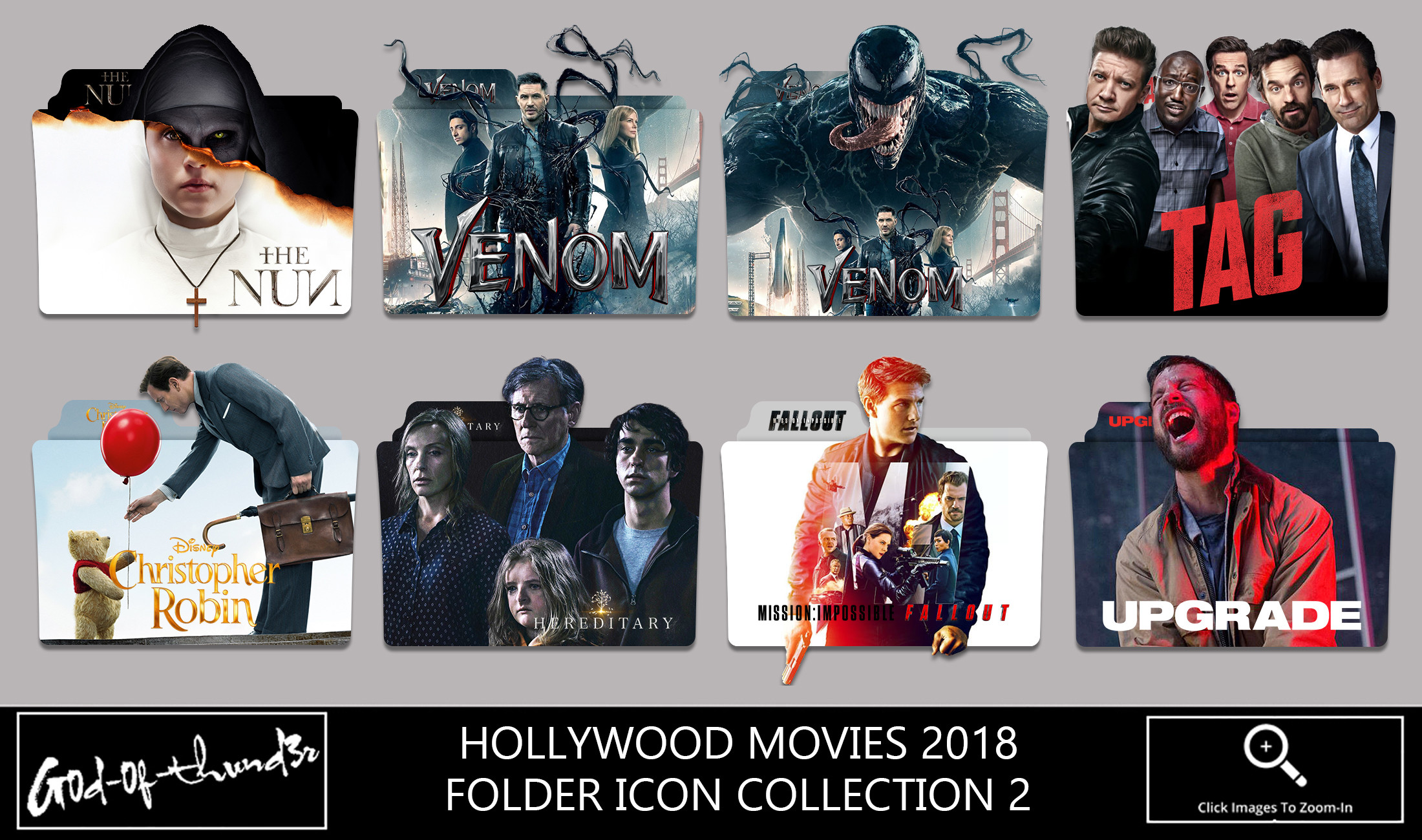2200x1300 Hollywood Movies Folder Icon Pack