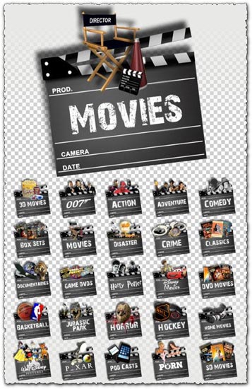 357x550 Media Browser Icon Pack