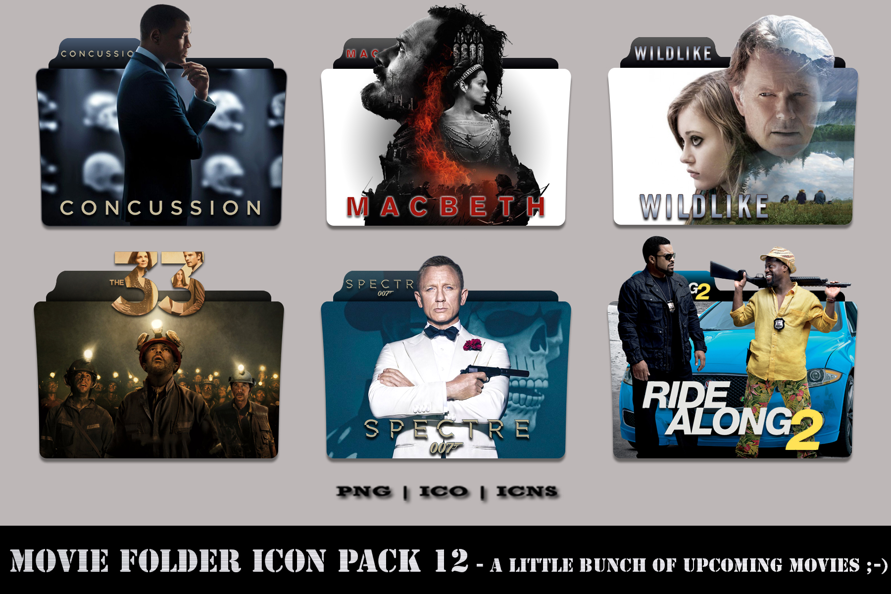 1800x1200 Movie Folder Icon Pack