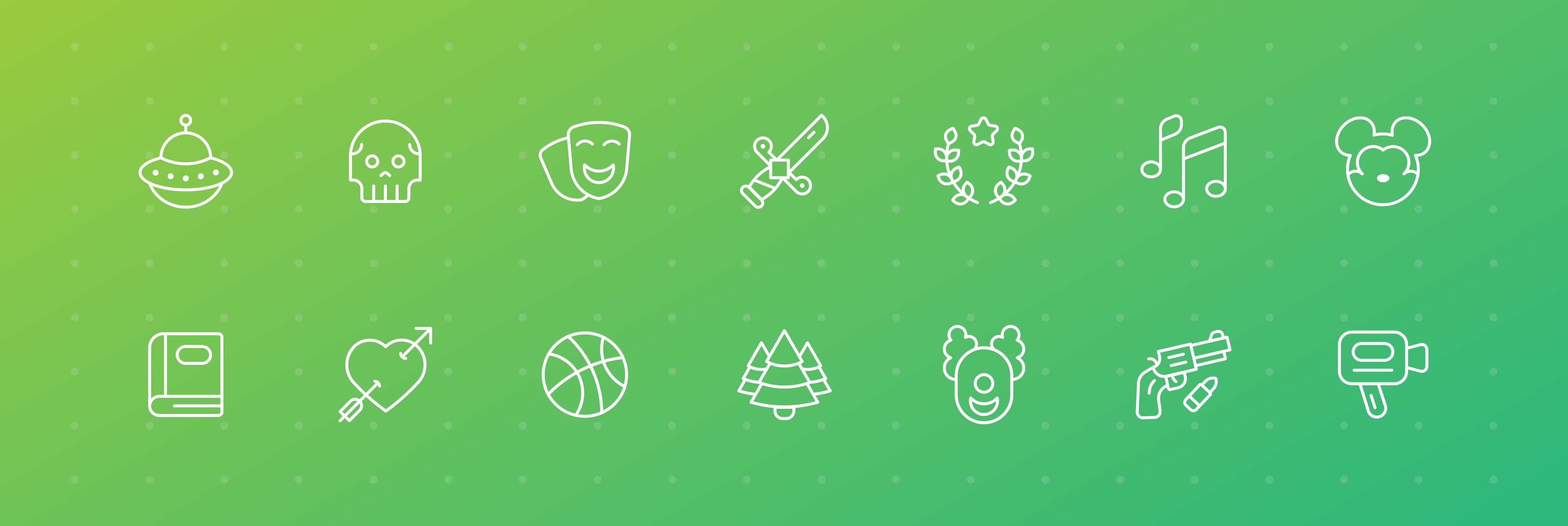 Designing An Icon Set For Movie Genres 4000x1342 Designing An Icon Set For Movie Genres