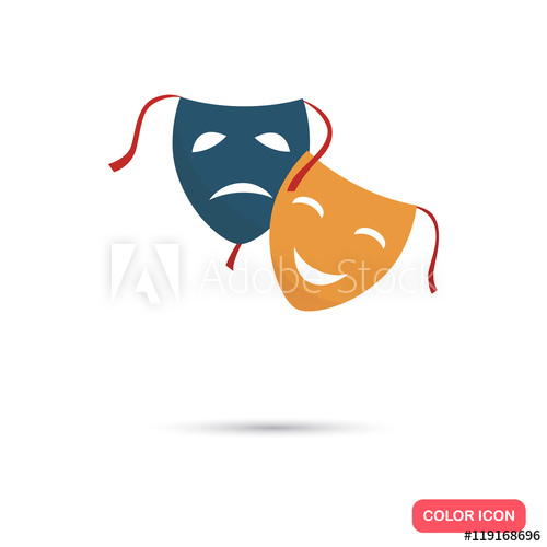Movie Genre Masks Color Flat Icon 500x500 Movie Genre Masks Color Flat Icon