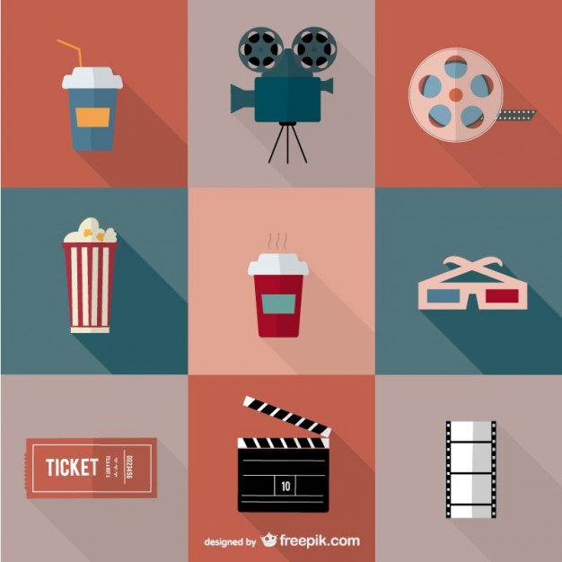 626x626 Movie Cinema Icons Vector Free Download