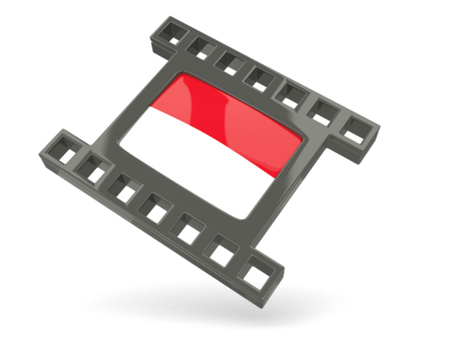 640x480 Black Movie Icon Illustration Of Flag Of Indonesia