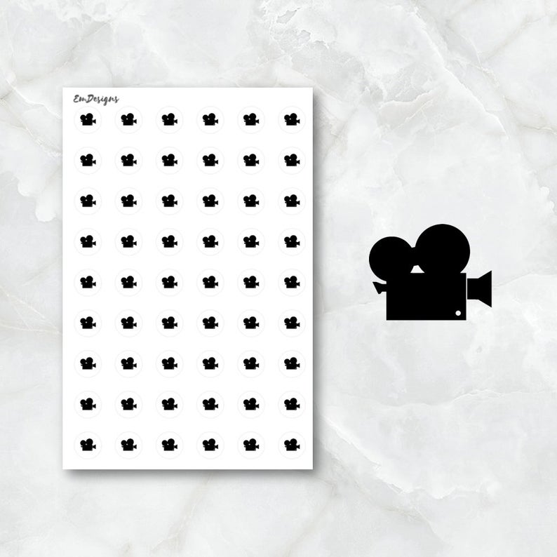 794x794 Movie Icon Cinema Icon Movie Night Icon Icon Planner Etsy