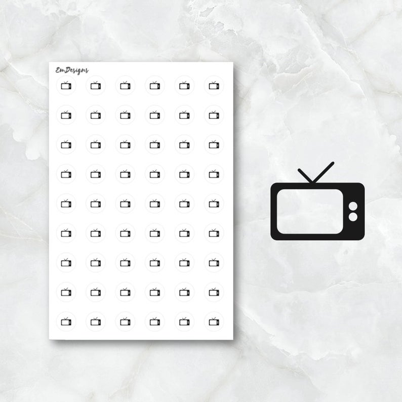 794x794 Tv Icon Series Icon Movie Night Icon Icon Planner Stickers Etsy
