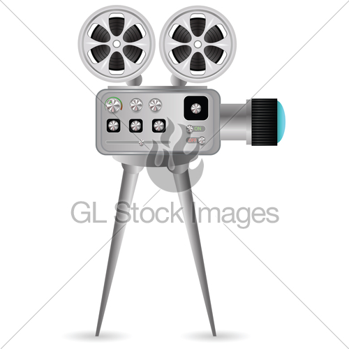 500x500 Movie Projector Icon Gl Stock Images