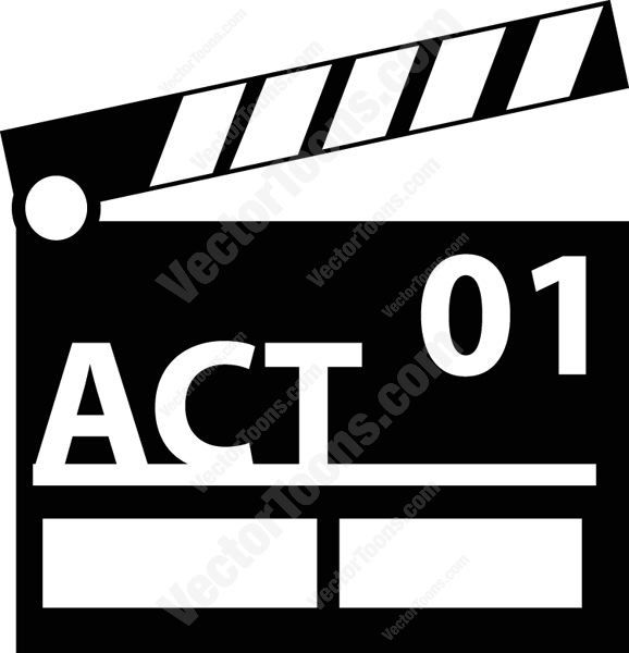 578x600 Black And White Director's Movie Clapperboard Computer Icon