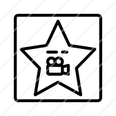 Movie Star Icon at Vectorified.com | Collection of Movie Star Icon free ...