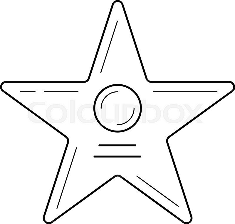 800x762 Movie Star Vector Line Icon Isolated Stock Vector Colourbox