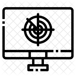 256x256 Movie Trailer Icon Of Line Style