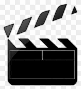 320x353 Clapperboard Clipart Movie Trailer