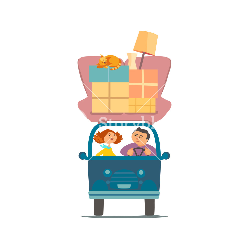 1000x1000 Move To New House Icon Young Couple Deliver Moving Boxes