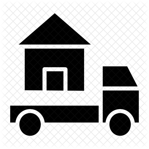 512x512 Moving Truck Icon Of Glyph Style