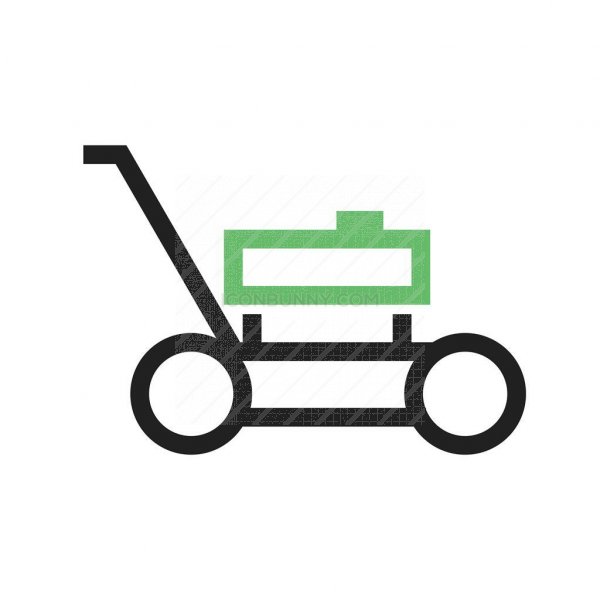 600x600 Lawn Mower Line Green Black Icon