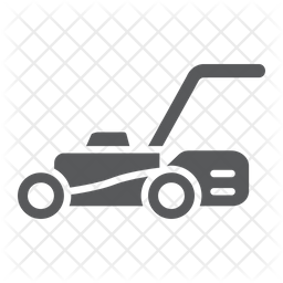 256x256 Lawn Mower Icon Of Glyph Style