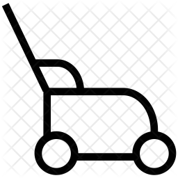 256x256 Lawn Mower Icon Of Line Style