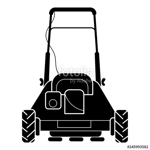 500x500 Back Of Lawn Mower Icon Simple Illustration Of Back Of Lawn Mower