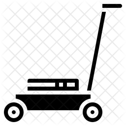 256x256 Mower Icon Of Glyph Style