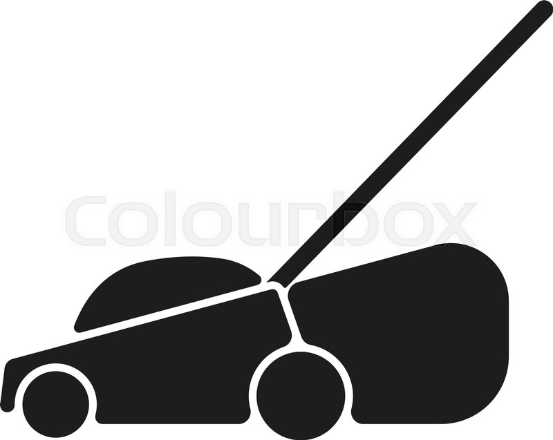 800x637 The Lawn Mower Icon Grass Symbol Stock Vector Colourbox
