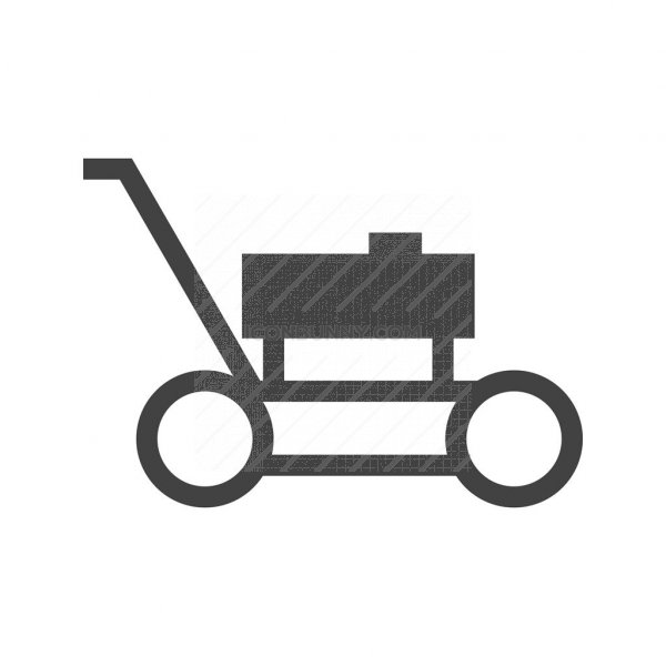 600x600 Lawn Mower Glyph Icon