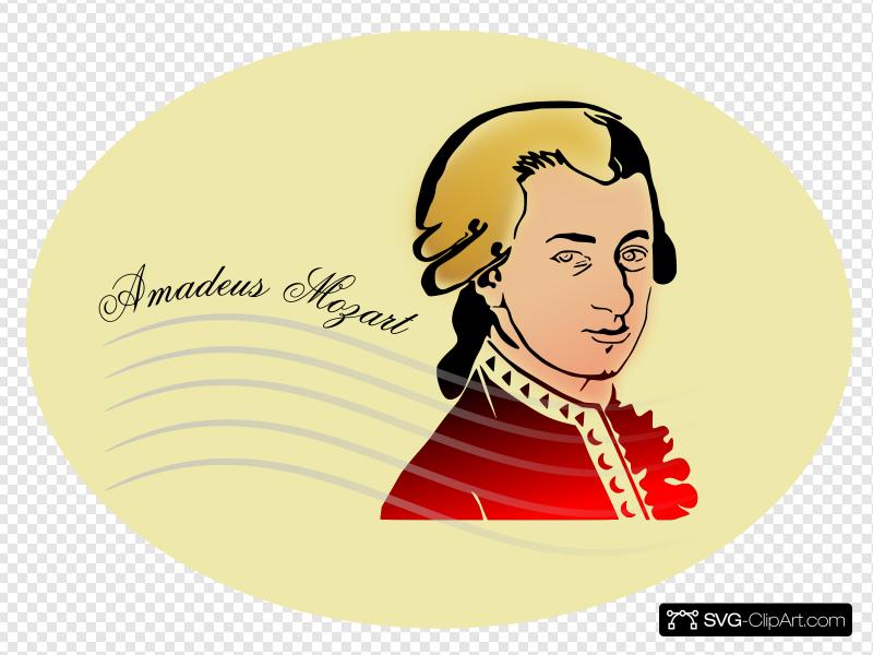 800x600 Mozart Clip Art, Icon