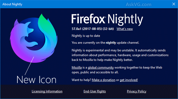 592x329 Nightly Update Firefox Comes With New Updated Logo