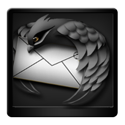 256x256 Black Mozilla Thunderbird Icon Download Blackbeauty Icons