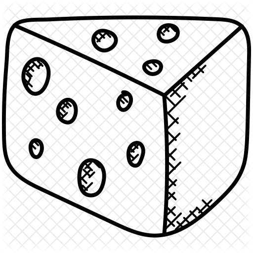 512x512 Mozzarella Cheese Icon Of Doodle Style