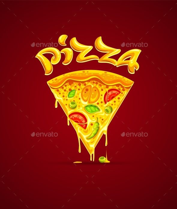 590x699 Italian Pizza With Cheese Mozzarella Fast Food Icon Vector