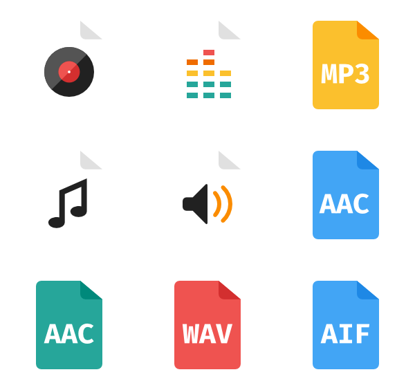 600x564 Audio Icons