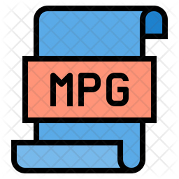 256x256 Mpg Icon Of Colored Outline Style