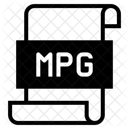 256x256 Mpg Icon Of Glyph Style