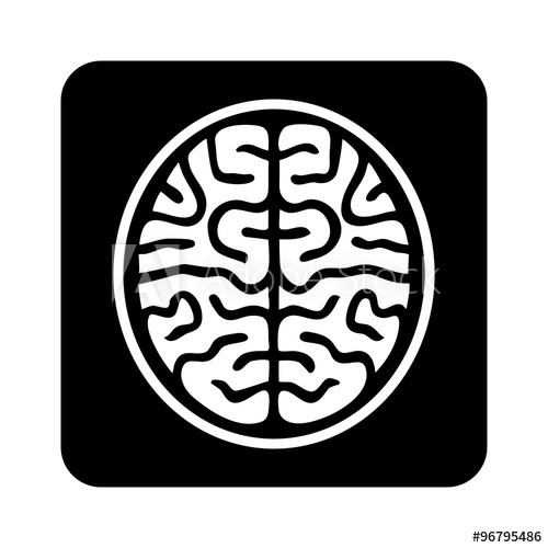 500x500 Mri Brain Ct Scan Flat Icon For Medical Apps And Websites