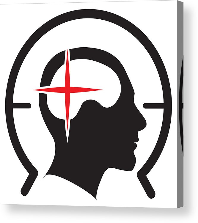 666x750 Brain Mri Icon Acrylic Print