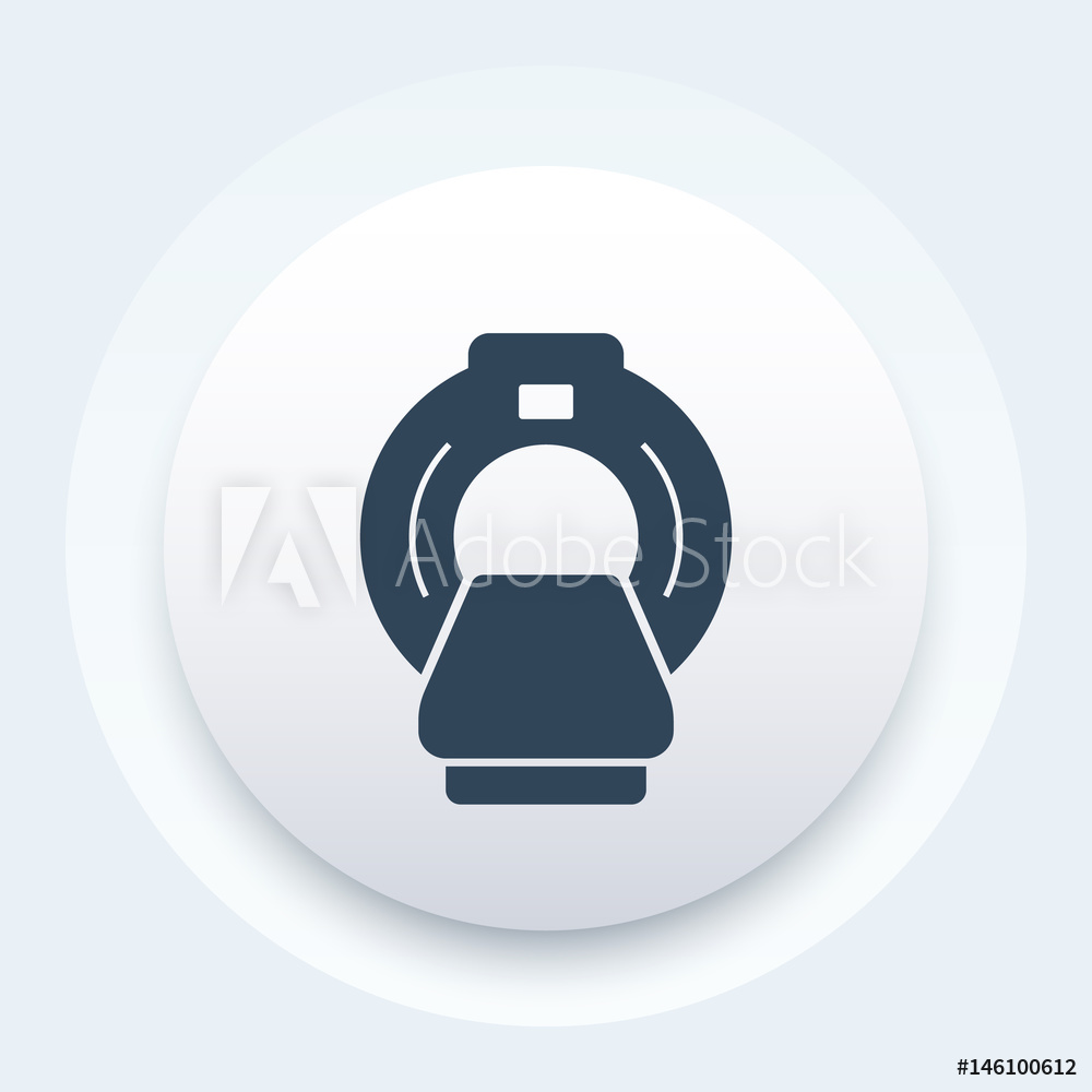 1000x1000 Photo Art Print Mri Scanner Icon Europosters