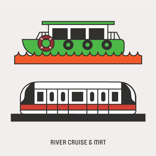 Icons Of Singapore Singapore River Cruise And Mrt 501x501 Icons Of Singapore Singapore River Cruise And Mrt