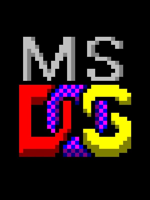 600x800 Ms Dos Icon Retro Pixel Computer Symbol' Framed Print