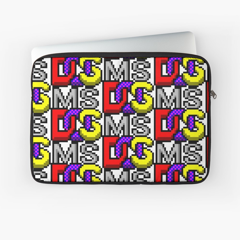 1000x1000 Ms Dos Icon Laptop Sleeve