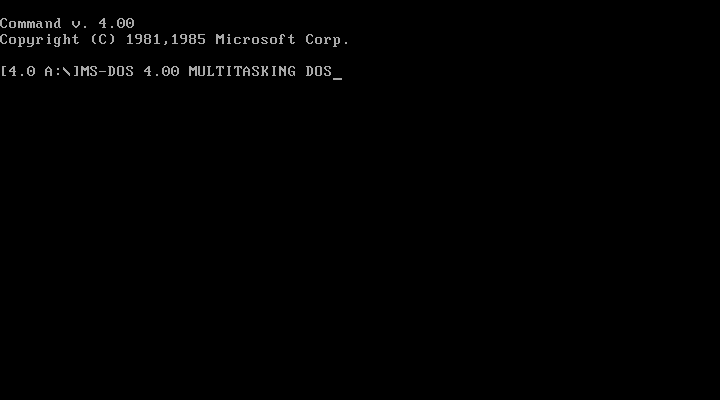 720x400 Ms Dos