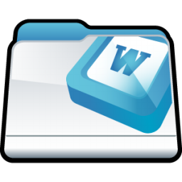 256x256 Microsoft Word Icon Folder Iconset Hopstarter