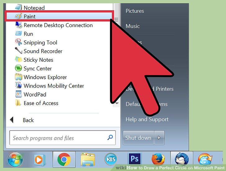 728x551 How To Draw A Perfect Circle On Microsoft Paint Steps